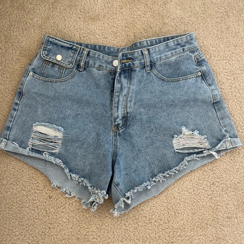 Denim shorts
